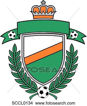 Clipart - soccer crest. 
fotosearch - search 
clipart, illustration, 
drawings and vector 
eps graphics images