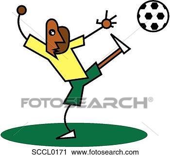 Clipart - sumário,  futebol, 
 jogador. fotosearch 
- busca de ilustrações 
clipeart e desenhos