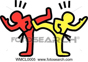 Clipart - karate fight. 
fotosearch - search 
clipart, illustration, 
drawings and vector 
eps graphics images
