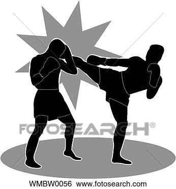 Clip Art - martial arts fighters. 
fotosearch - search 
clipart, illustration, 
drawings and vector 
eps graphics images
