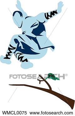 Clipart - martial arts flight. 
fotosearch - search 
clipart, illustration, 
drawings and vector 
eps graphics images