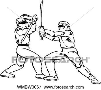 Clip Art - martial arts sword 
fight. fotosearch 
- search clipart, 
illustration, 
drawings and vector 
eps graphics images