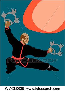 Clip Art - martial arts. 
fotosearch - search 
clipart, illustration, 
drawings and vector 
eps graphics images