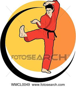 Clip Art - martial arts. 
fotosearch - search 
clipart, illustration, 
drawings and vector 
eps graphics images