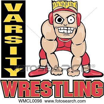 Clip Art - varsity,  wrestling. 
fotosearch - busca 
de ilustrações 
clipeart e desenhos
