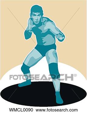 Clipart - wrestler. fotosearch 
- busca de ilustrações 
clipeart e desenhos