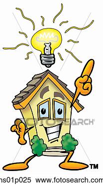 Clipart - house with bright 
idea. fotosearch 
- search clipart, 
illustration, 
drawings and vector 
eps graphics images