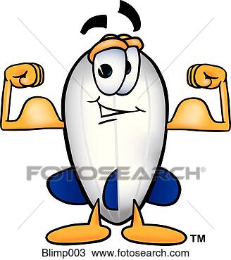 Clipart - blimp,  flexionar, 
 músculos. fotosearch 
- busca de ilustrações 
clipeart e desenhos