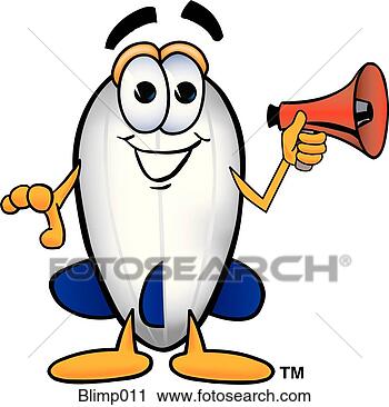 Clipart - blimp with megaphone. 
fotosearch - search 
clipart, illustration, 
drawings and vector 
eps graphics images
