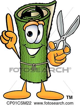 Clipart - carpet with scissors. 
fotosearch - search 
clipart, illustration, 
drawings and vector 
eps graphics images