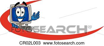 Clipart - computador,  logotipo. 
fotosearch - busca 
de ilustrações 
clipeart e desenhos
