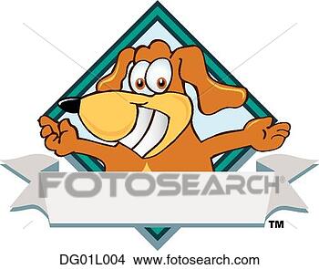 Clipart - cão,  logotipo. 
fotosearch - busca 
de ilustrações 
clipeart e desenhos
