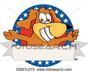 Clipart - cão,  logotipo. 
fotosearch - busca 
de ilustrações 
clipeart e desenhos