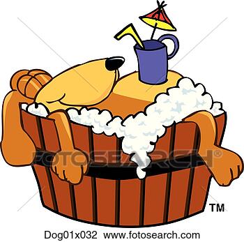 Clipart - dog in bath 2. 
fotosearch - search 
clipart, illustration, 
drawings and vector 
eps graphics images