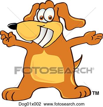Clipart - dog welcoming. 
fotosearch - search 
clipart, illustration, 
drawings and vector 
eps graphics images