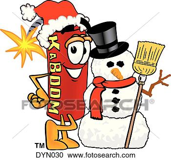 Clipart - dynamite with 
snowman. fotosearch 
- search clipart, 
illustration, 
drawings and vector 
eps graphics images