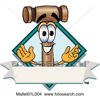Clipart - mallet logo 4. 
fotosearch - search 
clipart, illustration, 
drawings and vector 
eps graphics images