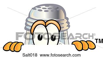Clip Art - salt peaking over. 
fotosearch - search 
clipart, illustration, 
drawings and vector 
eps graphics images