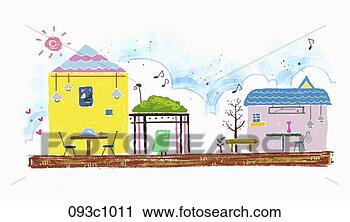Clip Art, Illustration Murals, Drawings and Vector EPS Graphics Images