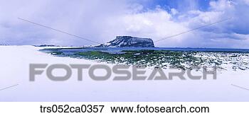 Picture - jeju island/ sunrise 
peak with melting 
snow. fotosearch 
- search stock 
photos, pictures, 
images, and photo 
clipart