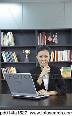 Picture - person, asian, 
korean, woman, 
inside, business, 
businesswoman. 
fotosearch - search 
stock photos, 
pictures, images, 
and photo clipart