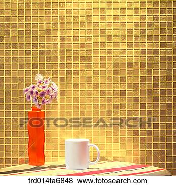 Banco de Imagem - dentro,  tabela, 
 bebida,  bebida, 
 café,  assalte, 
 laver. fotosearch 
- busca de fotos, 
imagens e clipart