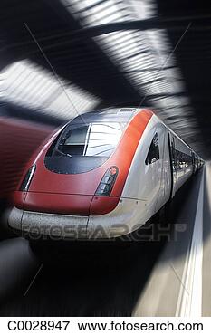 Picture - blue tone motion 
blurred close-up 
of the front of 
a bullet train 
in. fotosearch 
- search stock 
photos, pictures, 
images, and photo 
clipart