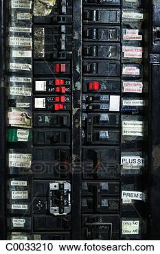 Stock Photography - close-up of an 
electrical breaker 
box. fotosearch 
- search stock 
photos, pictures, 
images, and photo 
clipart