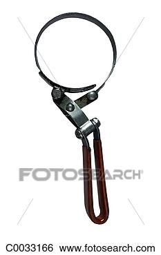 Stock Photo - an oil filter 
wrench silhouetted 
on a white background. 
fotosearch - search 
stock photos, 
pictures, images, 
and photo clipart