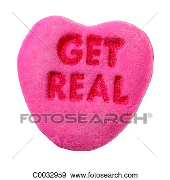 Stock Photograph - silhouette of 
a pink message 
heart candy saying 
‘get real’. fotosearch 
- search stock 
photos, pictures, 
images, and photo 
clipart