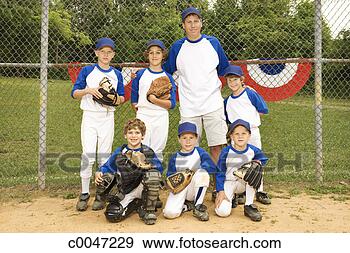 Stock Photograph - baseball team 
with coach. fotosearch 
- search stock 
photos, pictures, 
images, and photo 
clipart