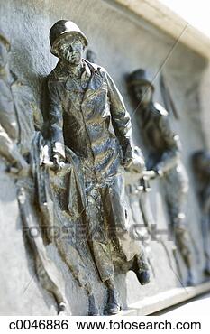 Stock Photo - carvings on soldiers 
on world war ii 
memorial. fotosearch 
- search stock 
photos, pictures, 
images, and photo 
clipart