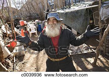 Stock Photo - homeless man welcoming. 
fotosearch - search 
stock photos, 
pictures, images, 
and photo clipart