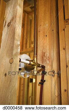 Stock Photo - wood frame construction 
and plumbing. 
fotosearch - search 
stock photos, 
pictures, images, 
and photo clipart