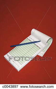 Picture - server's order 
pad. fotosearch 
- search stock 
photos, pictures, 
images, and photo 
clipart