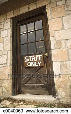 Stock Photograph - staff only door. 
fotosearch - search 
stock photos, 
pictures, images, 
and photo clipart