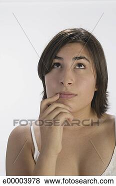Stock Photo - pensive woman. 
fotosearch - search 
stock photos, 
pictures, images, 
and photo clipart