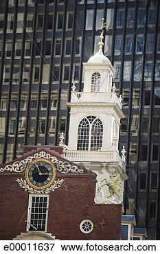 Picture - old city hall 
and skyscraper, 
boston, massachusetts. 
fotosearch - search 
stock photos, 
pictures, images, 
and photo clipart