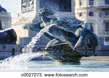 Stock Photo - fountain sculpture 
in trafalgar square; 
london, england. 
fotosearch - search 
stock photos, 
pictures, images, 
and photo clipart