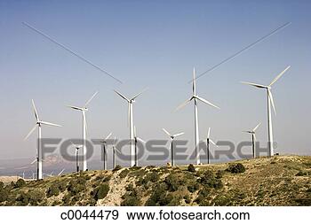 Stock Photograph - aerial view of 
windmills. fotosearch 
- search stock 
photos, pictures, 
images, and photo 
clipart