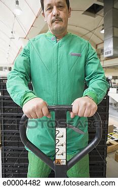 Stock Photo - worker with lift. 
fotosearch - search 
stock photos, 
pictures, images, 
and photo clipart