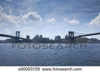 Stock Photograph - manhattan bridge 
and brooklyn bridge, 
new york city. 
fotosearch - search 
stock photos, 
pictures, images, 
and photo clipart