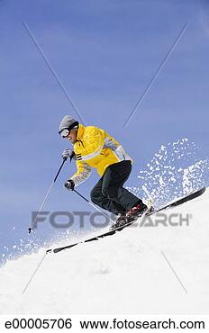 Stock Photo - downhill skier. 
fotosearch - search 
stock photos, 
pictures, images, 
and photo clipart