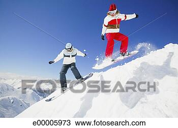 Stock Photo - people snowboarding. 
fotosearch - search 
stock photos, 
pictures, images, 
and photo clipart