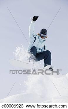 Stock Photo - person snowboarding. 
fotosearch - search 
stock photos, 
pictures, images, 
and photo clipart