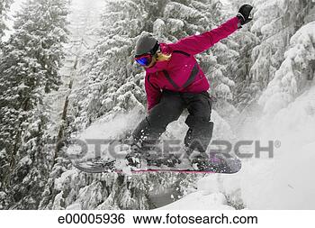 Stock Photo - person snowboarding. 
fotosearch - search 
stock photos, 
pictures, images, 
and photo clipart