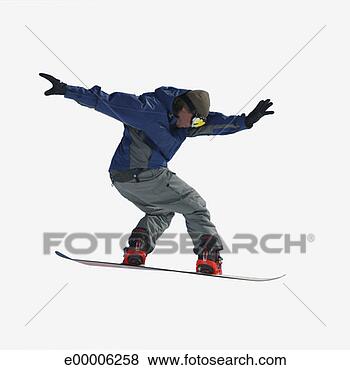 Banco de Imagem - homem,  snowboarding. 
fotosearch - busca 
de fotos, imagens 
e clipart