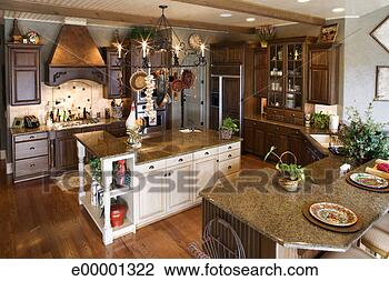 Banco de Imagem - cozinha,  jantar, 
 área. fotosearch 
- busca de fotos, 
imagens e clipart