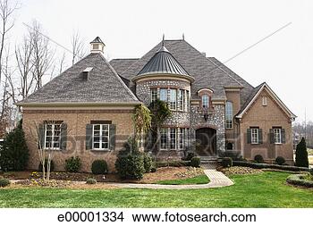 Stock Photo - exterior of luxury 
home. fotosearch 
- search stock 
photos, pictures, 
images, and photo 
clipart
