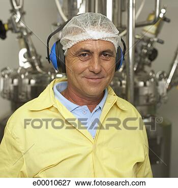 Picture - technician wearing 
ear protection. 
fotosearch - search 
stock photos, 
pictures, images, 
and photo clipart